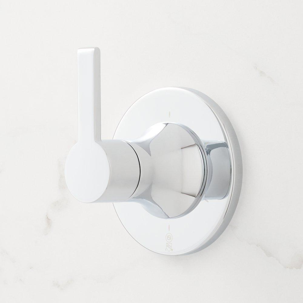 Signature Hardware Chrome Single Handle Bathtub & Shower Faucet (Trim Only) 