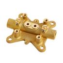 Signature Hardware Brushed Nickel Single Handle Knob Floor Mount Filler 