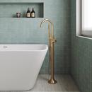 Signature Hardware Brushed Gold Single Handle Knob Floor Mount Filler (Trim Only) 