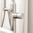 Signature Hardware Brushed Nickel Single Handle Knob Floor Mount Filler (Trim Only) 