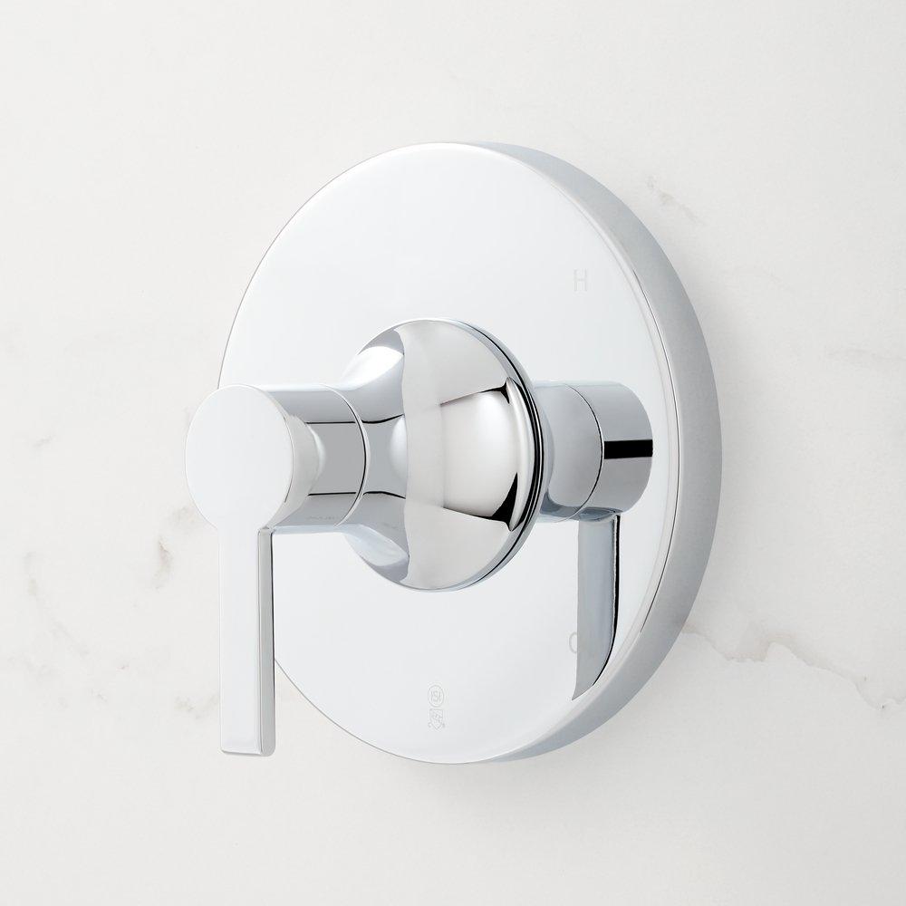 Signature Hardware Chrome Single Handle Bathtub & Shower Faucet (Trim Only) 