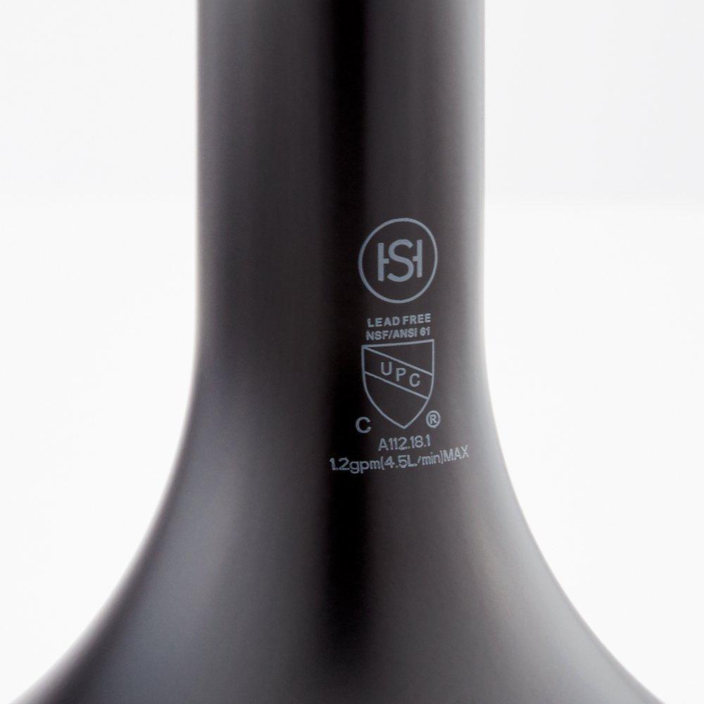 Signature Hardware Matte Black Two Handle Widespread Bathroom Sink Faucet 