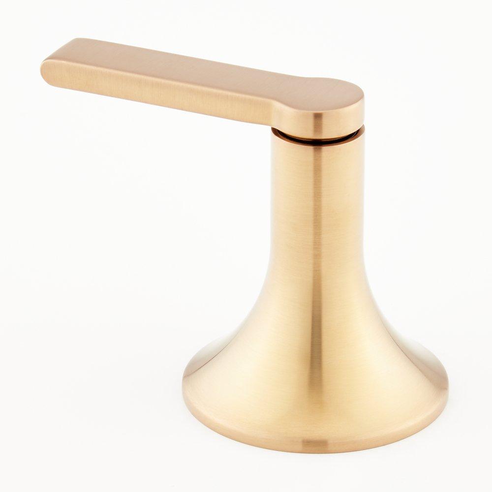 Signature Hardware Brushed Gold Two Handle Widespread Bathroom Sink Faucet 