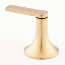 Signature Hardware Brushed Gold Two Handle Widespread Bathroom Sink Faucet 