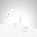 Signature Hardware Chrome Two Handle Widespread Bathroom Sink Faucet 