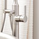 Signature Hardware Brushed Nickel Single Handle Lever Floor Mount Filler (Trim Only) 