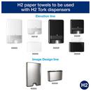 H2 Soft Absorbent Multifold Hand Towel in White, 135 Sheets (Case of 16) 