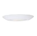 14W 1-Light Integrated LED Flush Mount Ceiling Fixture in White