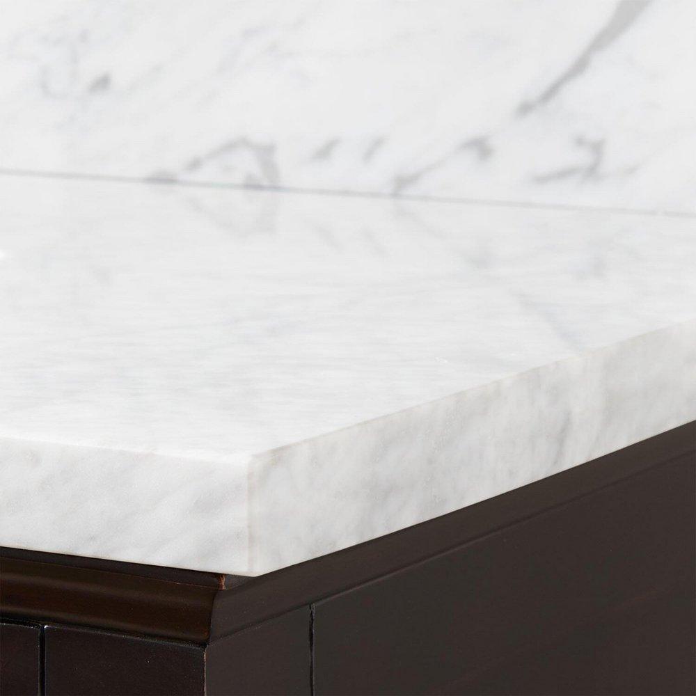 Signature Hardware Dark Espresso 60 in. Floor Mount Vanity 