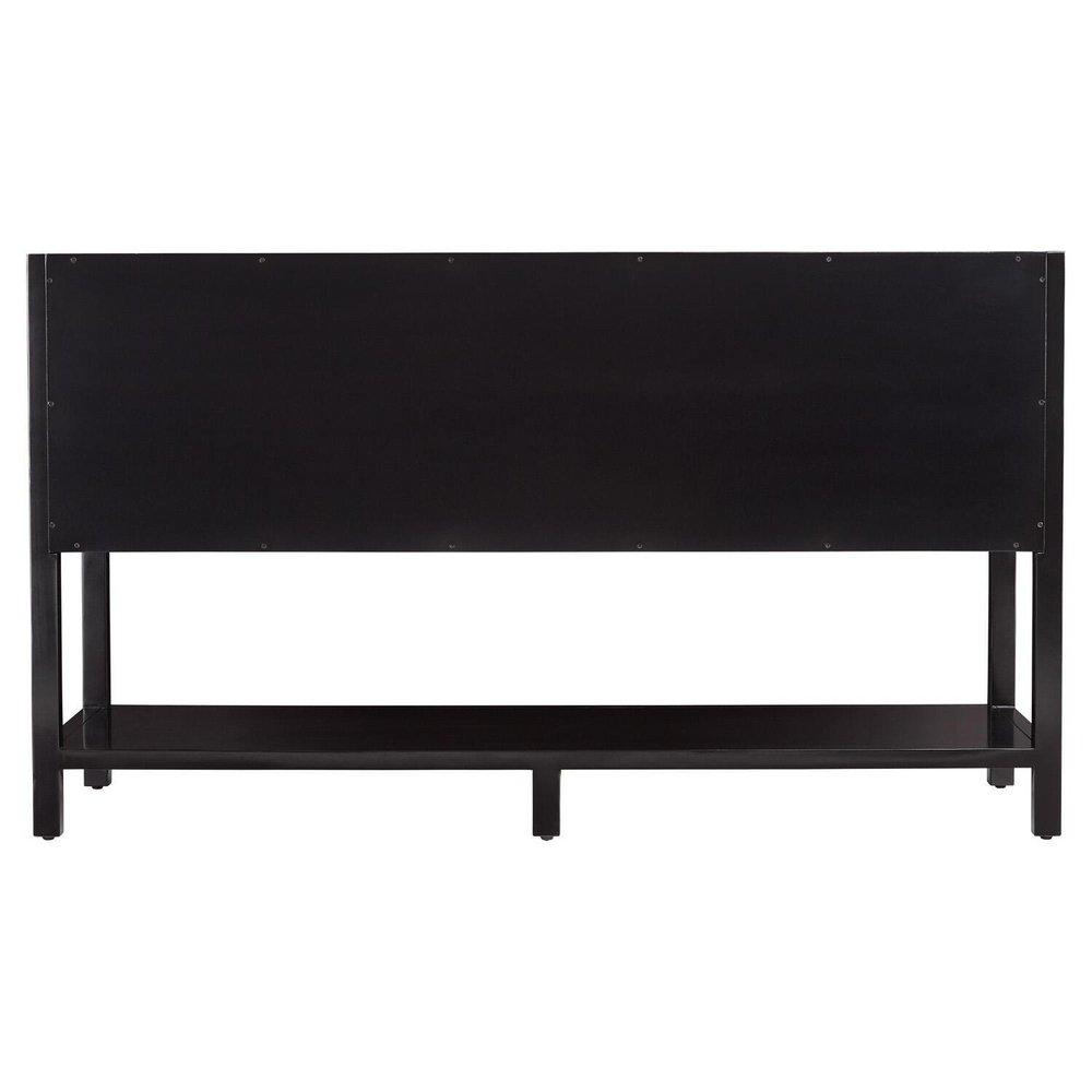 Signature Hardware Black 60 in. Floor Mount Vanity 