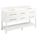 Signature Hardware Bright White 60 in. Floor Mount Vanity 