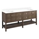 Signature Hardware Ash Brown 72 in. Floor Mount Vanity 