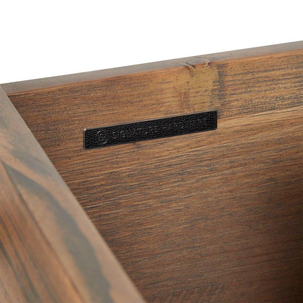 Signature Hardware Grey Wash 60 in. Floor Mount Vanity 