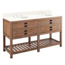 Signature Hardware Farmhouse Brown Floor Mount Vanity in Farmhouse Brown 
