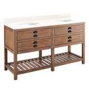 Signature Hardware Farmhouse Brown Floor Mount Vanity in Farmhouse Brown 