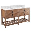 Signature Hardware Farmhouse Brown Floor Mount Vanity in Farmhouse Brown 