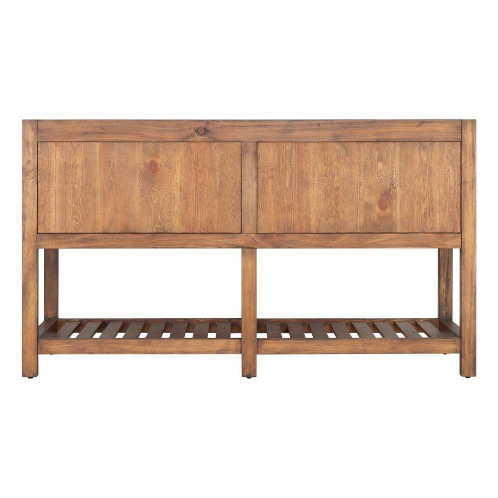 Signature Hardware Farmhouse Brown Floor Mount Vanity in Farmhouse Brown 