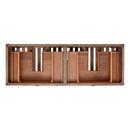 Signature Hardware Farmhouse Brown Floor Mount Vanity in Farmhouse Brown 