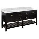 72 in. Floor Mount Vanity in Black