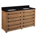 Signature Hardware Grey Wash 60 in. Floor Mount Vanity 