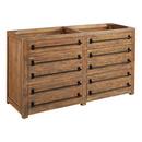 Signature Hardware Grey Wash 60 in. Floor Mount Vanity 