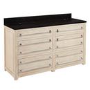 60 in. Floor Mount Vanity in White Wash