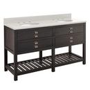 Signature Hardware Rustic Black Floor Mount Vanity in Rustic Black 