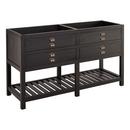 Signature Hardware Rustic Black Floor Mount Vanity in Rustic Black 