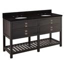 Signature Hardware Rustic Black Floor Mount Vanity in Rustic Black 