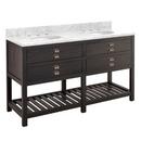 Signature Hardware Rustic Black Floor Mount Vanity in Rustic Black 