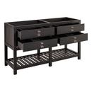 Signature Hardware Rustic Black Floor Mount Vanity in Rustic Black 