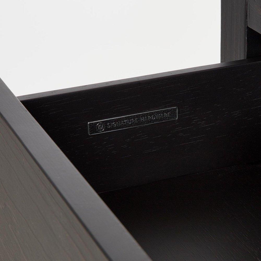 Signature Hardware Rustic Black Floor Mount Vanity in Rustic Black 