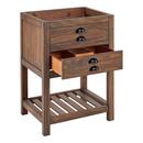 Signature Hardware Farmhouse Brown Floor Mount Vanity in Farmhouse Brown 