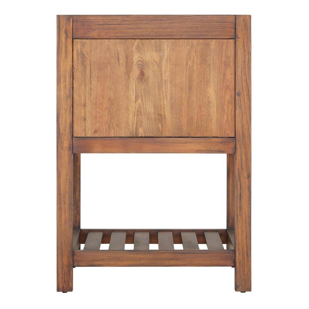 Signature Hardware Farmhouse Brown Floor Mount Vanity in Farmhouse Brown 