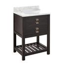 Signature Hardware Rustic Black Floor Mount Vanity in Rustic Black 