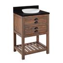 Signature Hardware Farmhouse Brown Floor Mount Vanity in Farmhouse Brown 