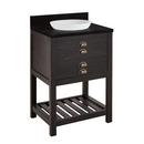 Signature Hardware Rustic Black 24 in. Floor Mount Vanity 
