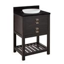 Signature Hardware Rustic Black 24 in. Floor Mount Vanity 