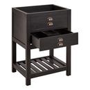 Signature Hardware Rustic Black 24 in. Floor Mount Vanity 