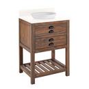 Signature Hardware Farmhouse Brown Floor Mount Vanity in Farmhouse Brown 