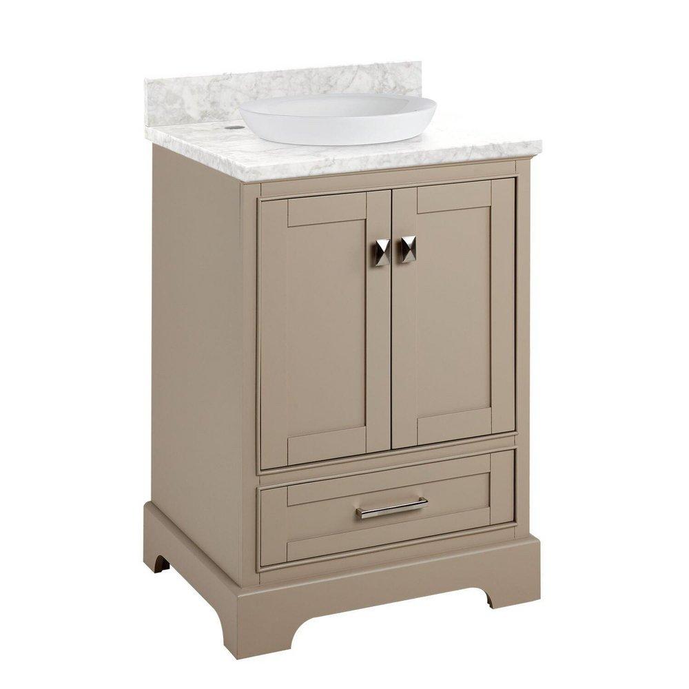 Signature Hardware Taupe 24 in. Floor Mount Vanity 