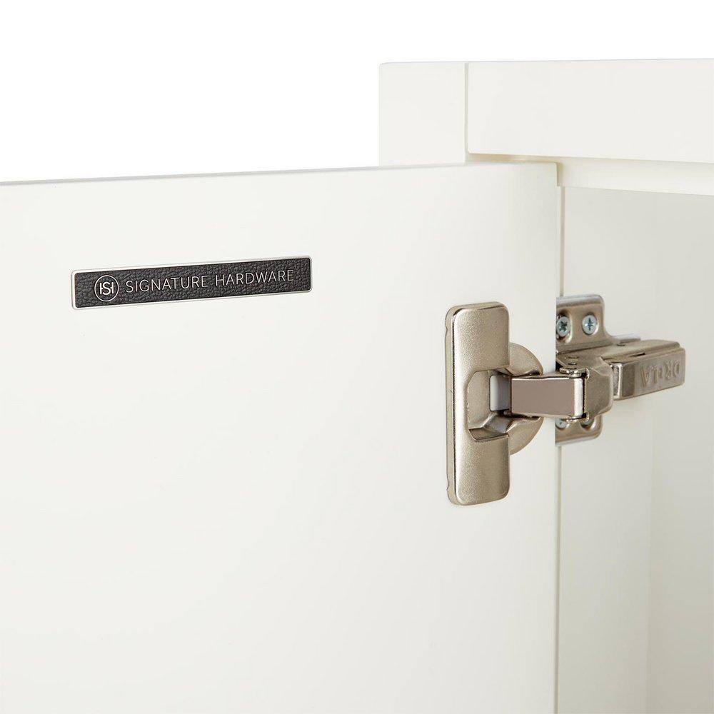 Signature Hardware Soft White 72 in. Floor Mount Vanity 