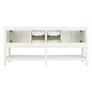 Signature Hardware Soft White 72 in. Floor Mount Vanity 