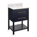 24 in. Floor Mount Vanity in Midnight Navy Blue