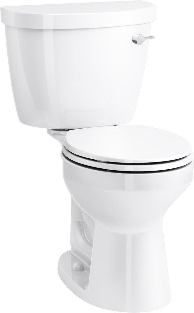 1.6 gpf Elongated Two Piece Toilet in White 