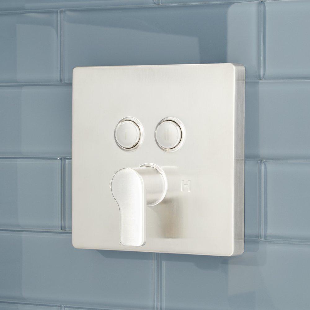 Single Handle Dual Function Shower System Set in Brushed Nickel - 1/2 in. Valve Included 