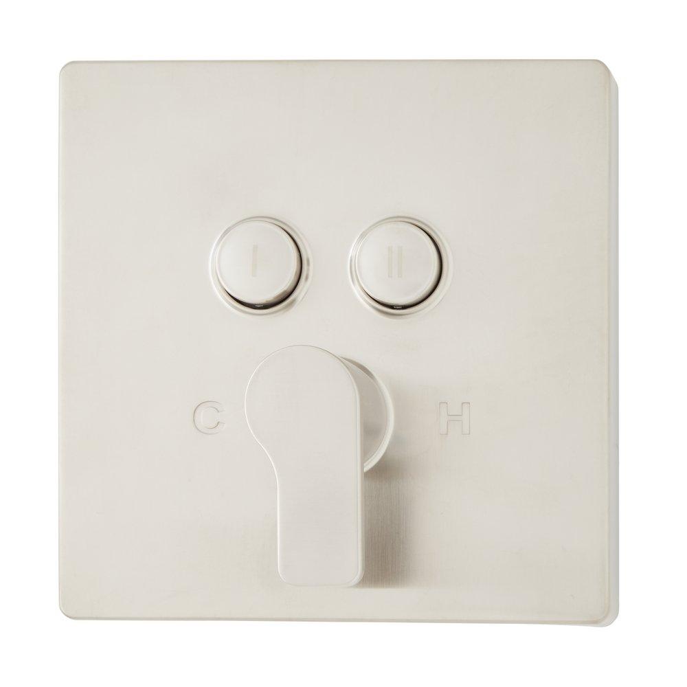 Single Handle Pressure Balancing Valve Trim Set in Brushed Nickel - 1/2 in. Valve Included 