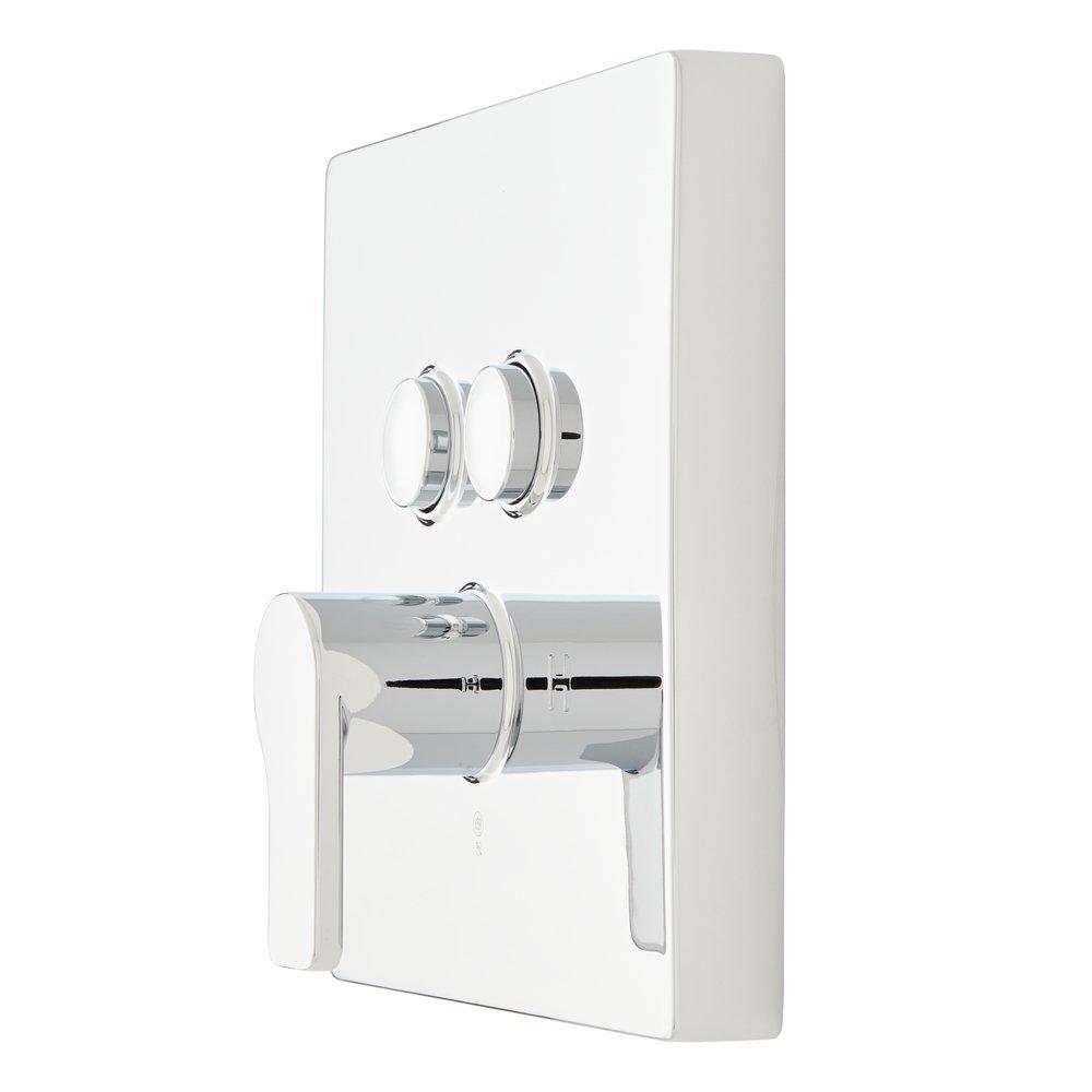 Single Handle Pressure Balancing Valve Trim Set in Polished Chrome - 1/2 in. Valve Included 