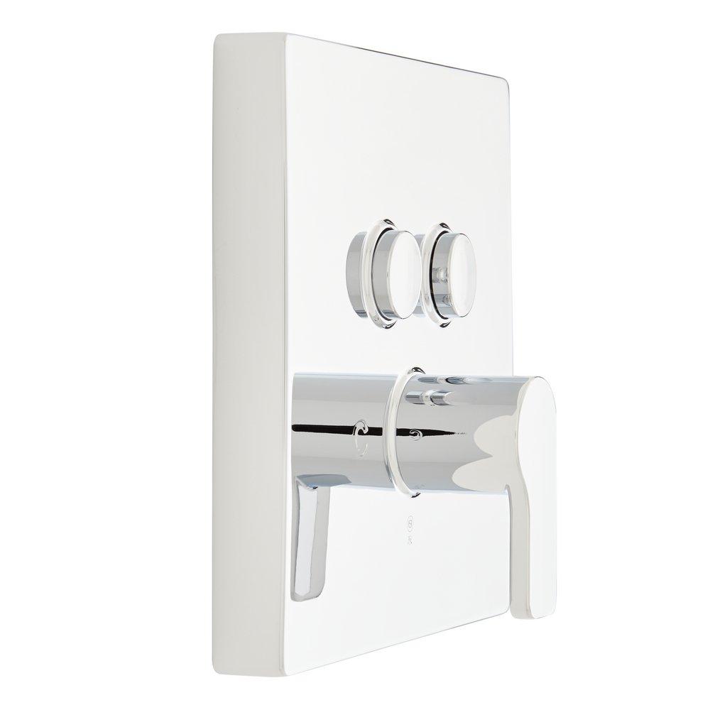 Single Handle Pressure Balancing Valve Trim Set in Polished Chrome - 1/2 in. Valve Included 