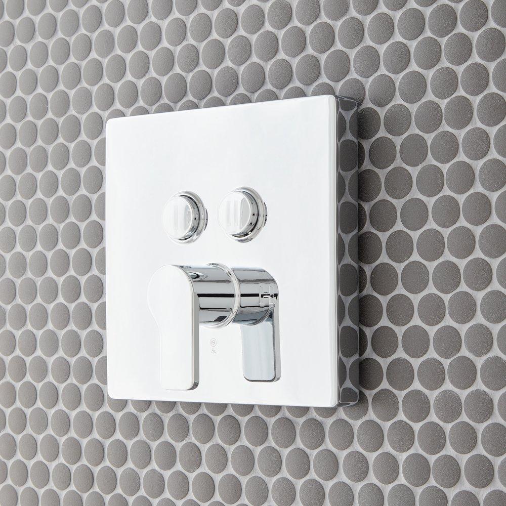 Single Handle Pressure Balancing Valve Trim Set in Polished Chrome - 1/2 in. Valve Included 